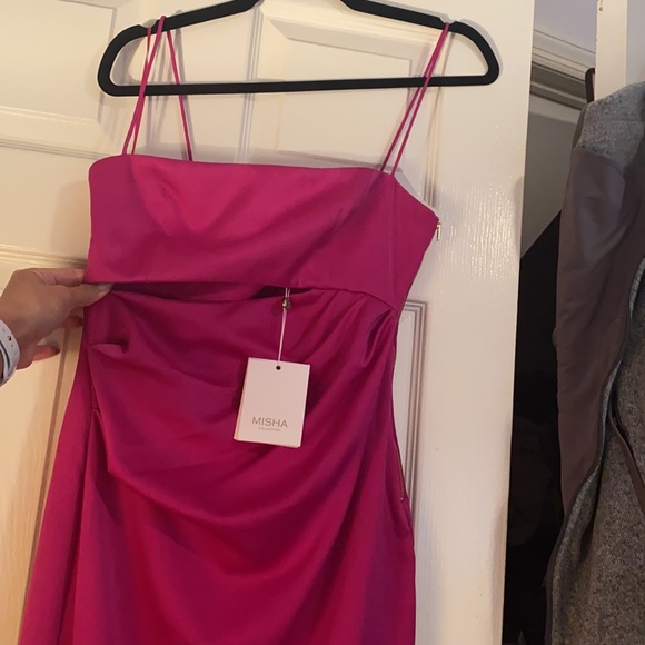 NEW Misha Collection Selina Dress Fuchsia Sz 4 - Picture 5 of 5